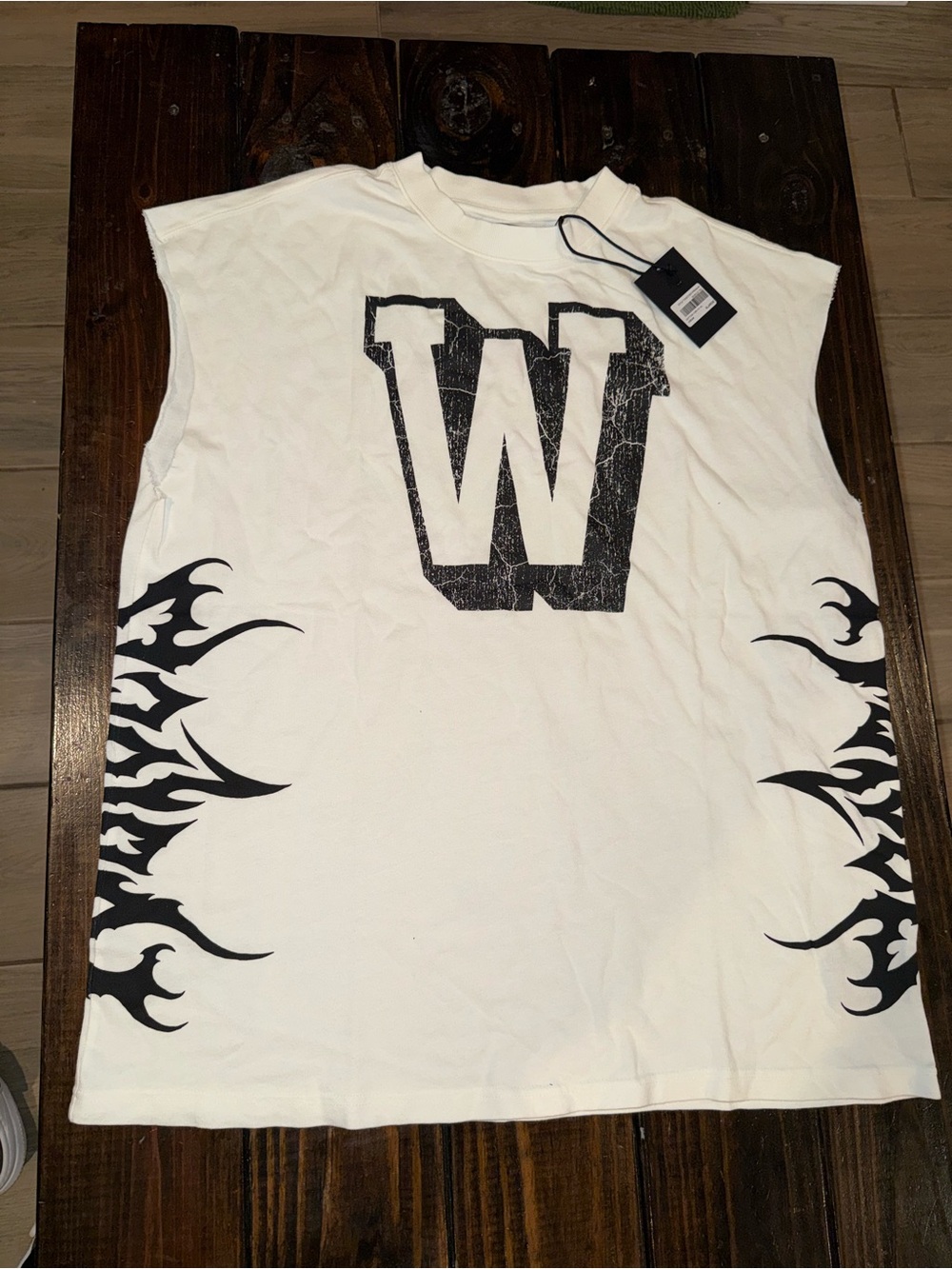 Darc Sport F**k Cancer Stick together White cut off Muscle Tee